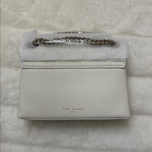 Kurt Geiger evil eye Kensington White Quilted Handbag with Eye Design - Picture 6 of 6